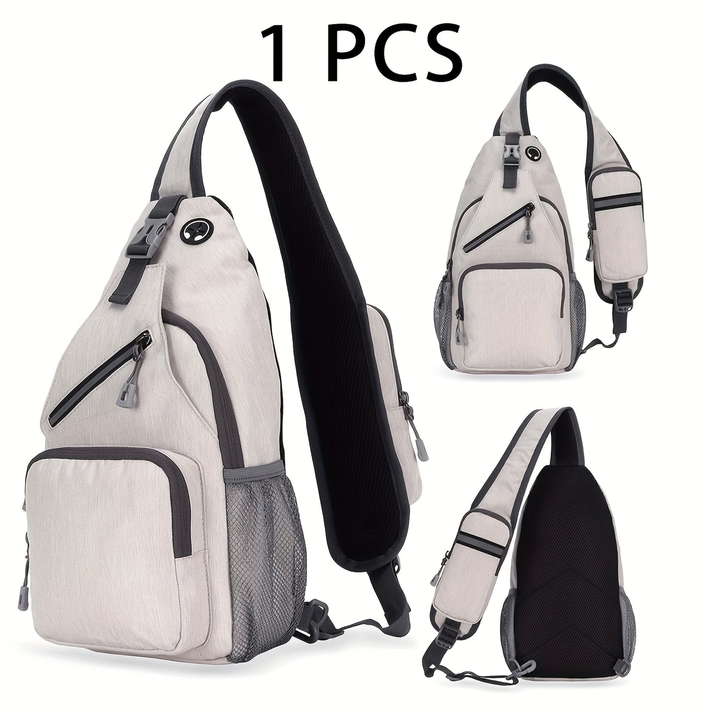Sling Bag Lightweight Crossbody Sling Backpack for Women Men Large Shoulder Chest Bag Daypack for Hiking Traveling