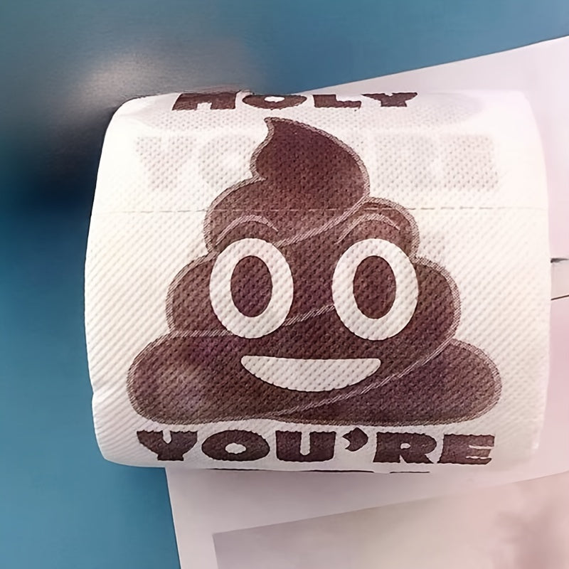 [Funny Birthday Tissue] 1pc Funny Birthday Party Cartoon Poop Pattern Printed Tissue Paper - Happy Birthday Party Decoration Birthday Gifts Party Supplies Room Decoration Home Decoration