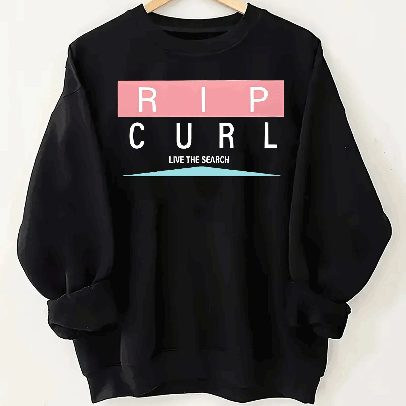 1pc Graphic Print Oversized Sweatshirt - Women'S Casual Long Sleeve Fleece-Lined Crew Neck Pullover, Soft & Cozy, Maroon with Pink & White Design, Perfect for Fall/Winter, Oversized Sweatshirt