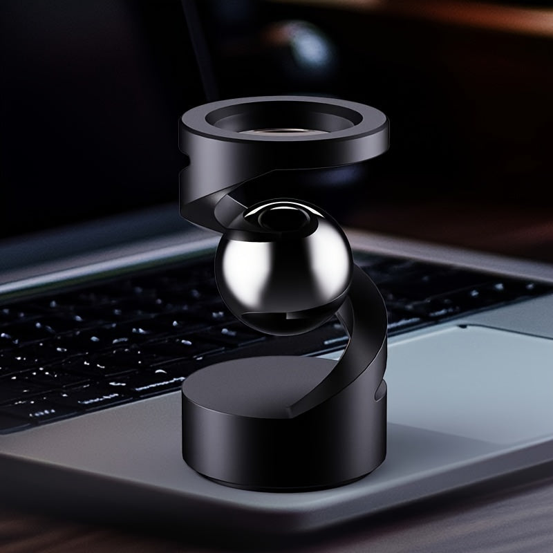 Elegant Gyroscope Desk Toy - Aluminum Alloy, Non- Levitating, Finger Rotation Desktop Ornament for Office Decor