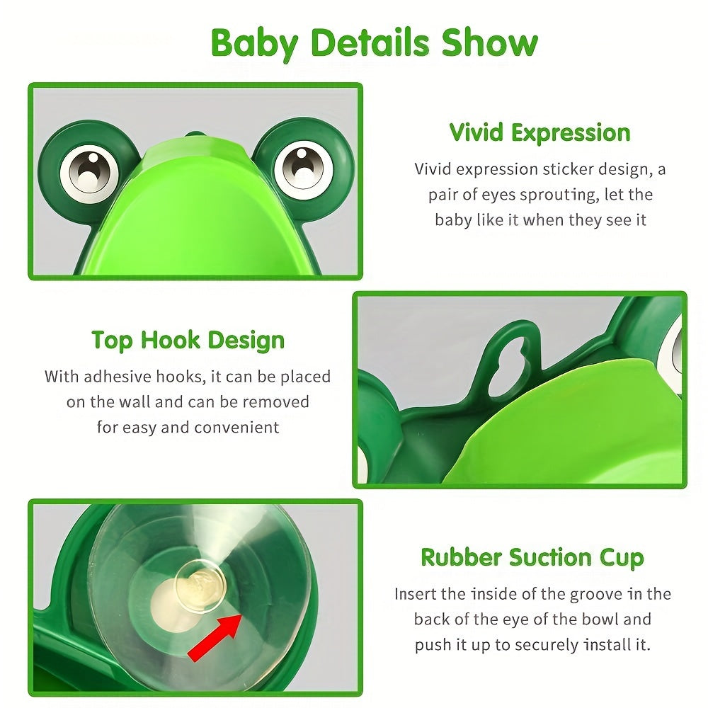 [Fun Potty Trainer] Frog-Shaped Urinal Trainer For Boys | Potty Training Made Fun With Target Practice | Christmas, Halloween, Thanksgiving Day Gift