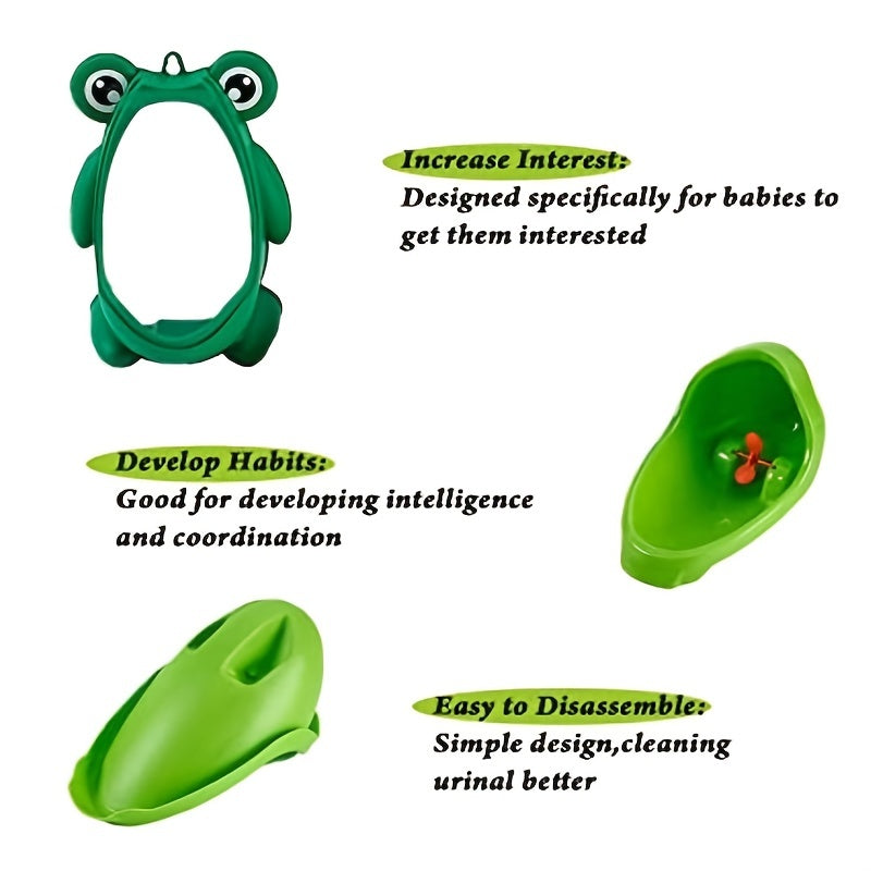 [Fun Potty Trainer] Frog-Shaped Urinal Trainer For Boys | Potty Training Made Fun With Target Practice | Christmas, Halloween, Thanksgiving Day Gift