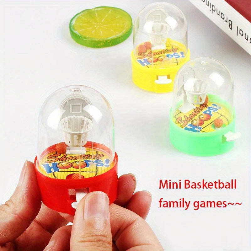 20pcs Mini Desktop Fingers Basketball Shooting Game Toys Youngsters Birthday Party Favors Supplies Pinata Filler Bag Sport Theme Party random color
