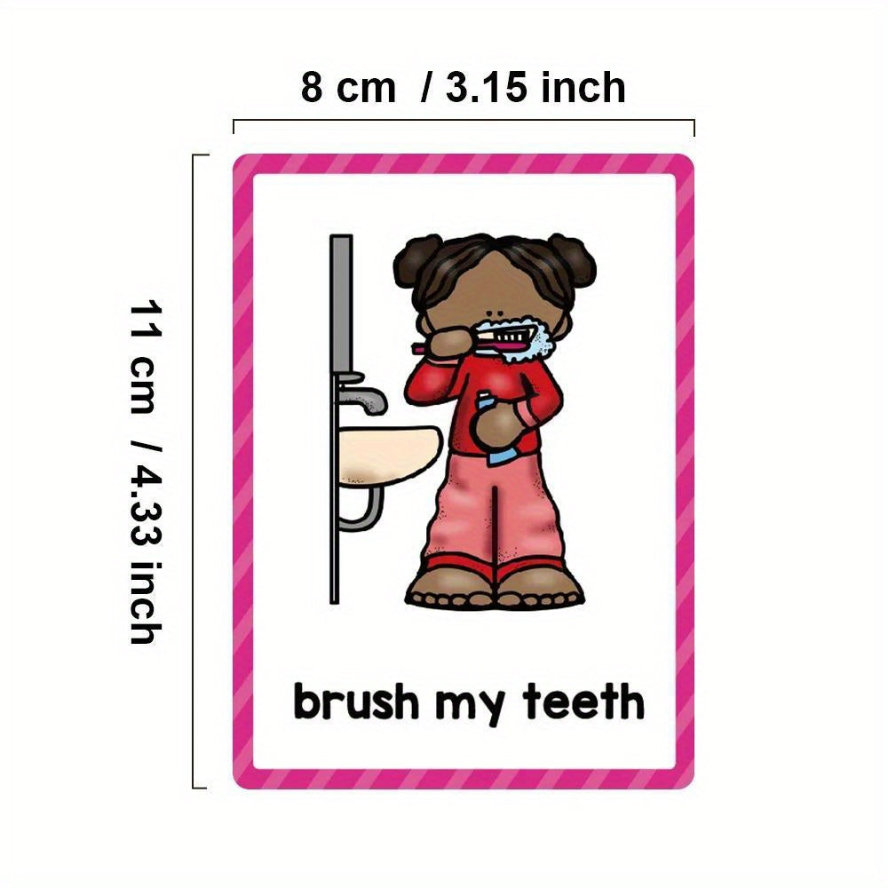 12 Themes Learning Flash Cards 386 English Words, Kids Toddler Colors, Shapes and Numbers, Learning Toys, Educational Preschool Flashcards Kindergarten Educational Toys School Supplies