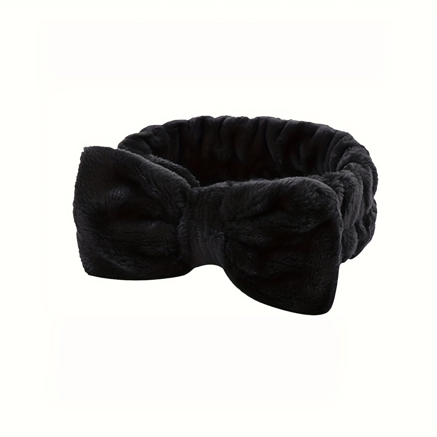 1pc/3pcs Adorable Bow Hair Band and Wristband Set, Soft Spa Headband for Washing Face, Makeup, Skincare, and Hair Styling