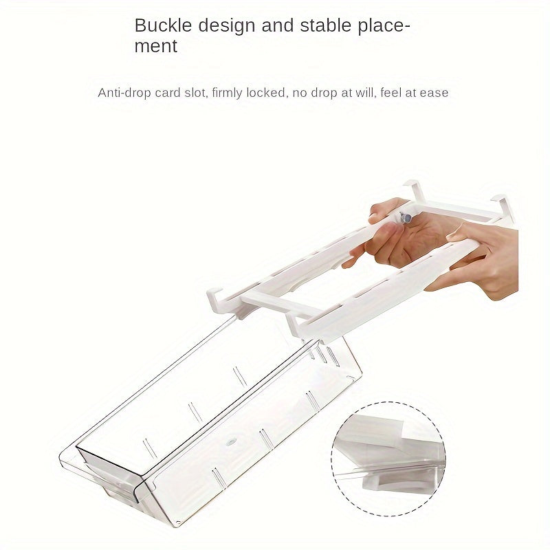 Transparent Kitchen Storage, 1pc/2pcs Refrigerator Hanging Drawer, Vegetable and Fruit Preservation Freezer Box
