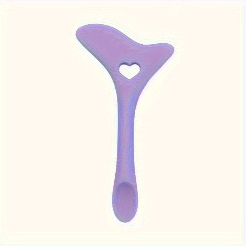 1pc Silicone Makeup Stencil Tool, Multi-Functional Winged Eyeliner & Lipstick Guide, Easy Application Mask Template, No Electricity Needed, for Beginners, Makeup Application Aid|Heartshaped Design|Flexible Silicone Tool