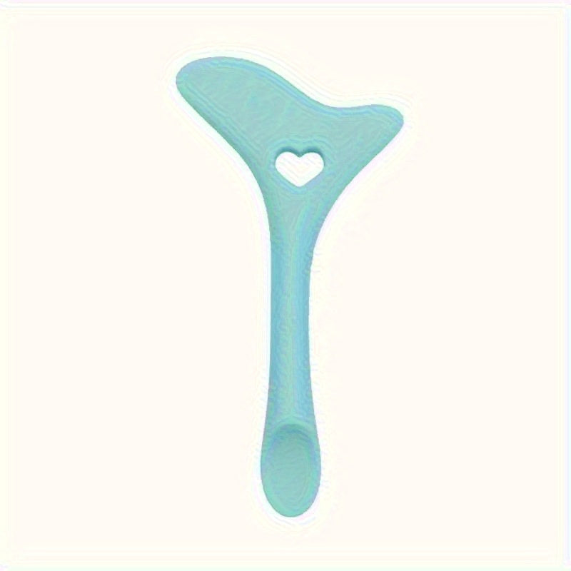 1pc Silicone Makeup Stencil Tool, Multi-Functional Winged Eyeliner & Lipstick Guide, Easy Application Mask Template, No Electricity Needed, for Beginners, Makeup Application Aid|Heartshaped Design|Flexible Silicone Tool