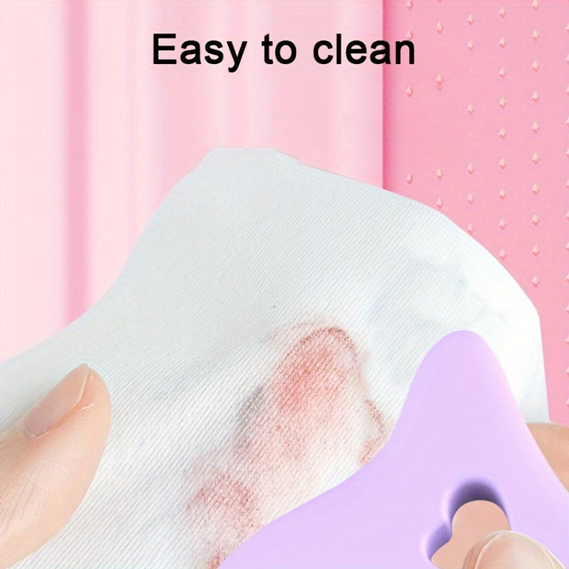 1pc Silicone Makeup Stencil Tool, Multi-Functional Winged Eyeliner & Lipstick Guide, Easy Application Mask Template, No Electricity Needed, for Beginners, Makeup Application Aid|Heartshaped Design|Flexible Silicone Tool