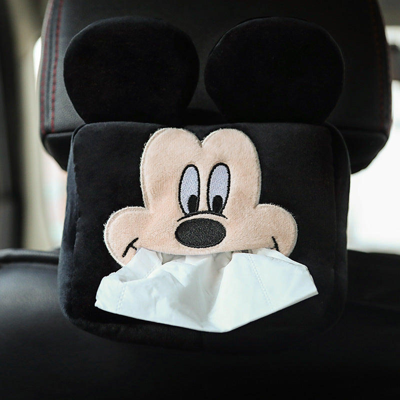 [Portable Multi-Functional Tissue Holder] Cute Plush Animal Car Tissue Box Holder - Portable, Multi-Functional Drawer Design For Women'S Vehicles Cute Car Accessories For Women Tissue Box Holder Car