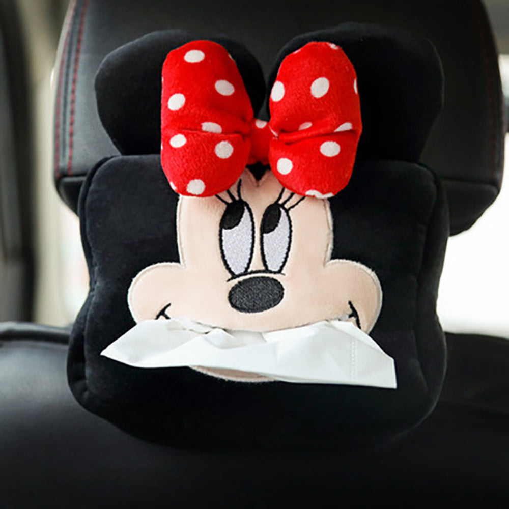 [Portable Multi-Functional Tissue Holder] Cute Plush Animal Car Tissue Box Holder - Portable, Multi-Functional Drawer Design For Women'S Vehicles Cute Car Accessories For Women Tissue Box Holder Car