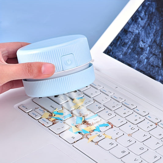 1pc Mini Desk Vacuum, Cute Desktop Vacuum Cleaner, Energy Saving, Design For Keyboard/Home/School/Office