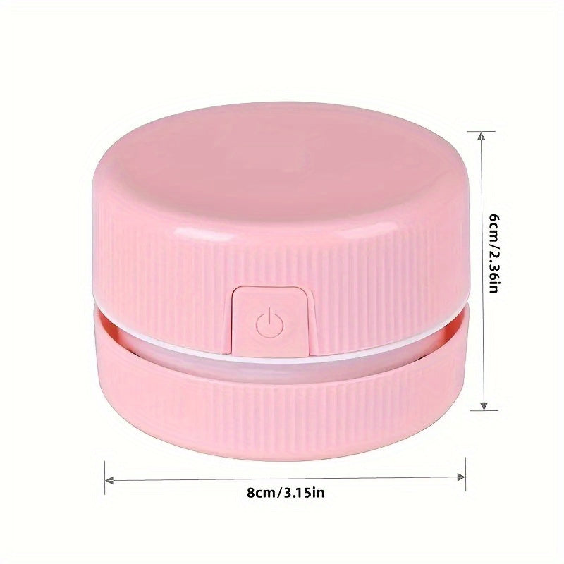 1pc Mini Desk Vacuum, Cute Desktop Vacuum Cleaner, Energy Saving, Design For Keyboard/Home/School/Office