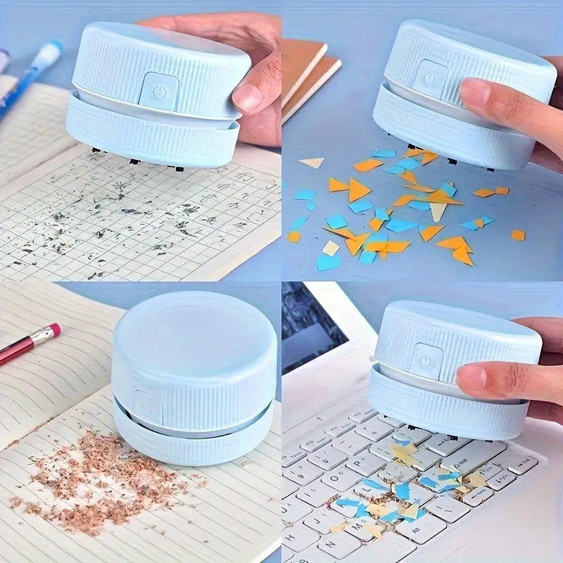 1pc Mini Desk Vacuum, Cute Desktop Vacuum Cleaner, Energy Saving, Design For Keyboard/Home/School/Office