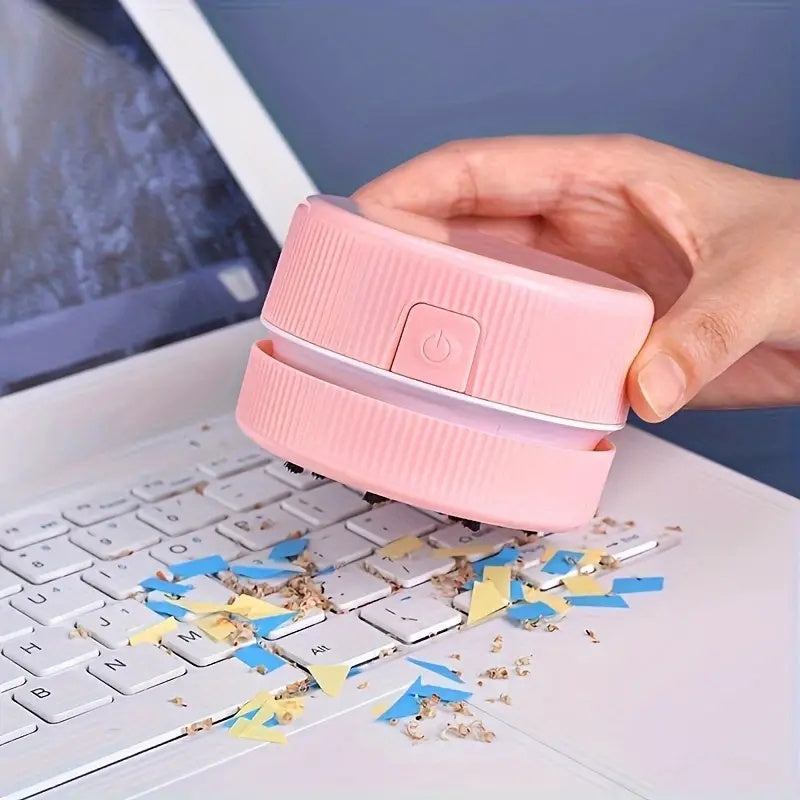 1pc Mini Desk Vacuum, Cute Desktop Vacuum Cleaner, Energy Saving, Design For Keyboard/Home/School/Office