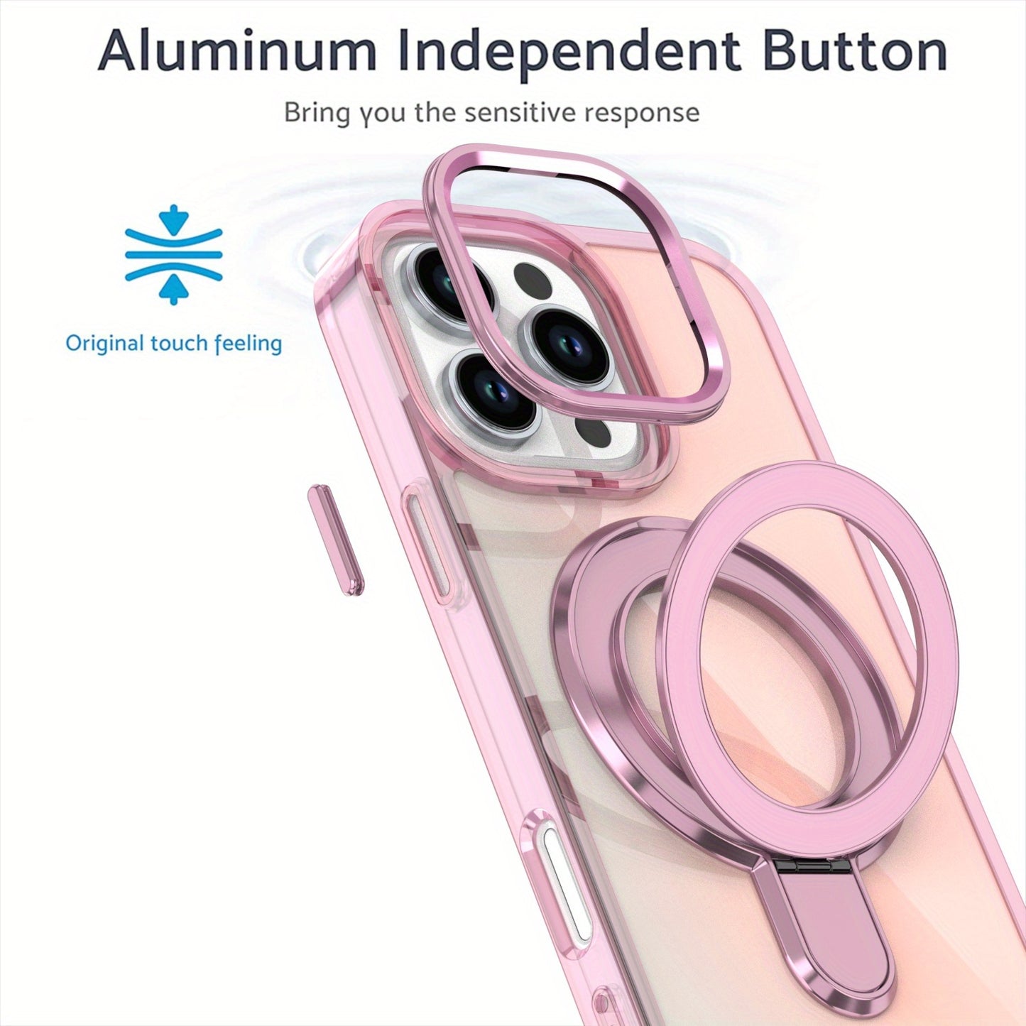 [New Magnetic Holder Phone Case] Suitable for Apple Iphone 15Promax 16Promax 14Promax 13Promax 12Pro 11 Magnetic Holder Phone Case, Metal Frame Protection, Brand New All Inclusive, Niche High-End, Goddess Temperament, Holiday Gift Luxury Electroplated Gli