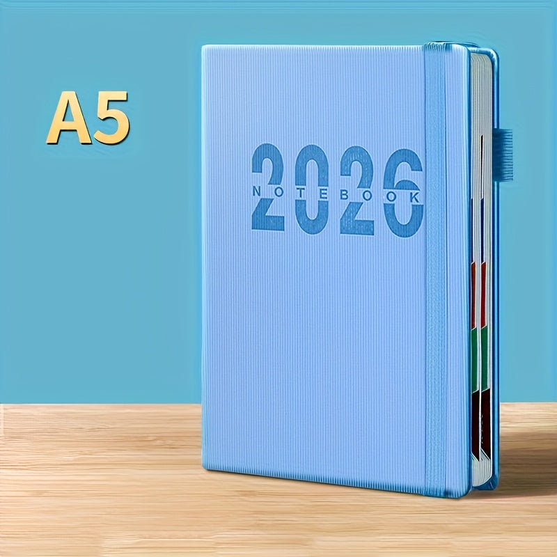 [2026 Daily Planner] 2026 Daily Planner | 365-Day Plan, One Page Per Day, Time Management, Self-Discipline Check-In, Office, 400 Pages, Visual Organization, Easyclean Paper