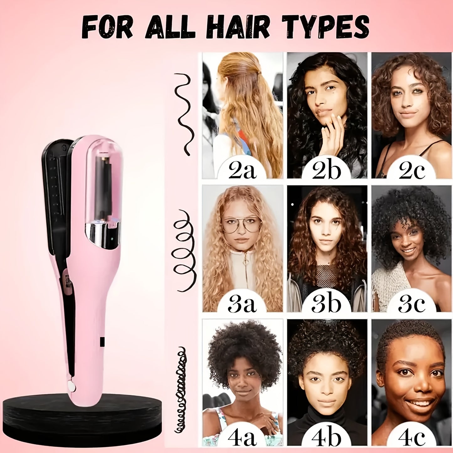 [Cordless Hair Trimmer] 2-in-1 Auto-Rechargeable Split End Trimmer & Hair Clipper | Cordless Beauty Tool for Damaged Hair (Dry, Frizzy, Curly, Brittle) - Includes Limit Comb & Hairpin, ABS Plastic Body