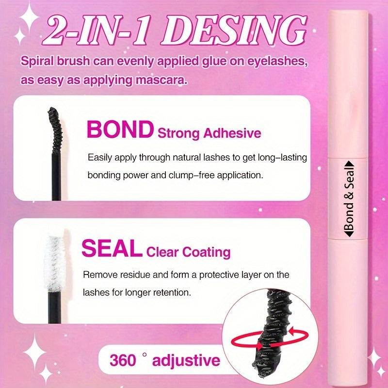 [DIY Lash Kit] 640/280pcs Extra Thick 30D40D50D DIY Lash Clusters Eyelash Extension Kit | 9-16mm Mixed Length Lashes, D Curl, Wispy Manga Lashes Look