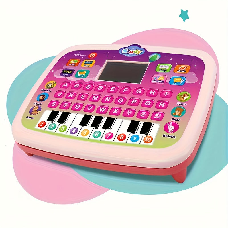 Tablet for Kids with LED Screen, Learning Mat for Teaching Alphabet, Numbers, Words, Music, Math, Interactive Electronic Toy forEarly Development, Suitable for and Girls, Halloween and Christmas Gifts