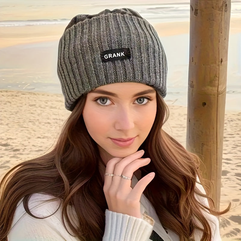 Stylish and Cozy &apos;s Knitted Headband - Soft, Warm Winter Hat for Outdoor Activities, Skiing, and Hiking - Fashionable Solid Color Accessory