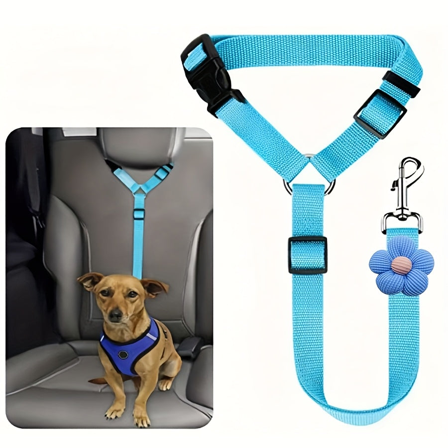[1pc Dog Seat Belt] 1pc Dog Seat Belt for Vehicle Secure, Pet Car Tether Safety Leash | Dog Seatbelt Tether, Dog Seat Belt Buckle, Dog Car Seat Belt Christmas Gift