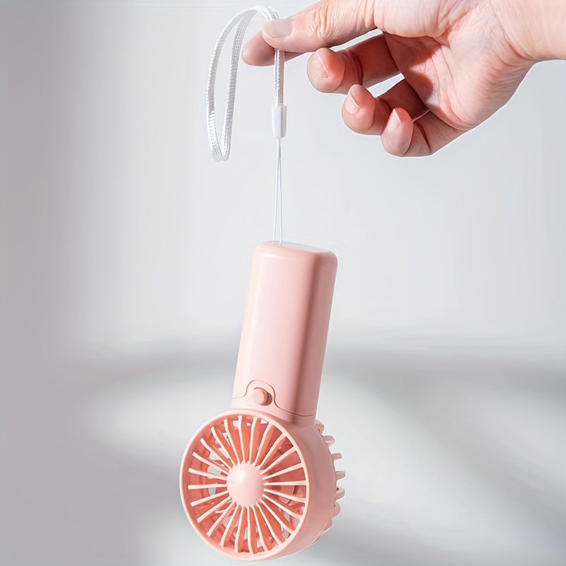 Ultra-Portable Mini Battery Fan - Handheld & Convenient, Instantly Cool Anywhere - Perfect for Office, Outdoor, Travel, Camping - On-the-Go Comfort Solution (AAA Batteries Not Included)