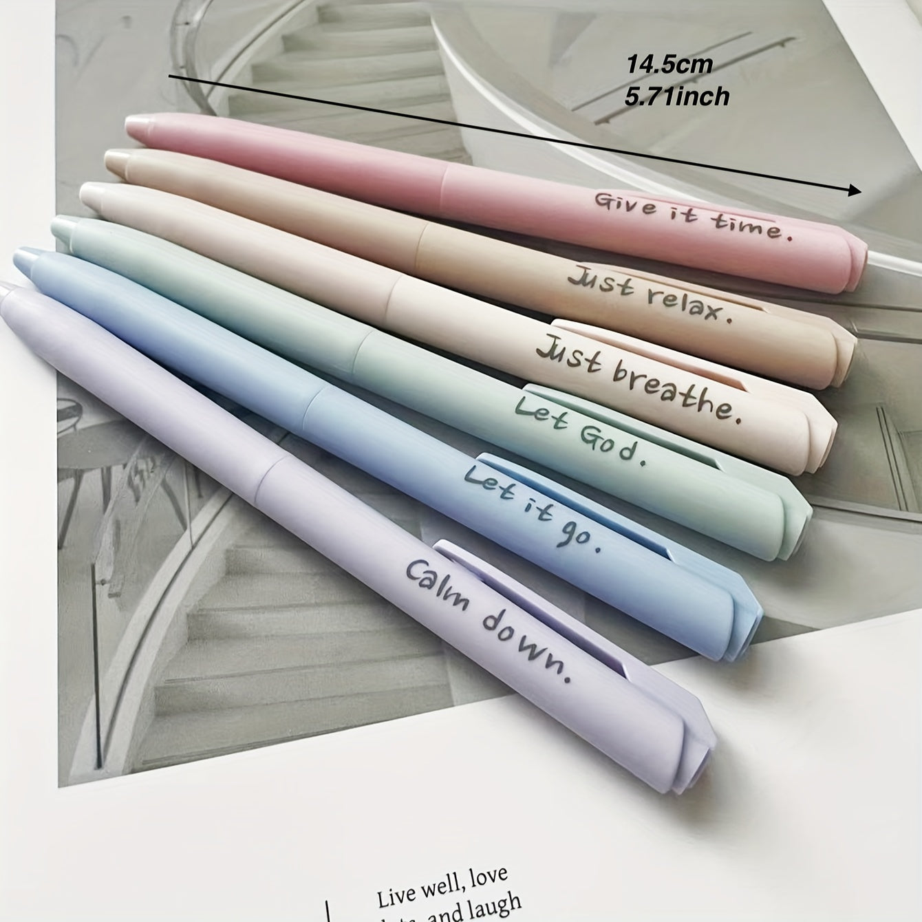 [Anxiety Release] Morandi Aesthetic Gel Ink Pen | 6pcs | Soft Touch | Smooth Writing | Dry Fast | Journaling School&Office Supplies