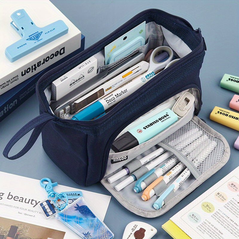 1pc Large-capacity Pencil Case Cute Pencil Pouch For Girls Boys Student Aesthetic Pencil Case For Middle High School Office Supplies Eid Al-Adha Mubarak