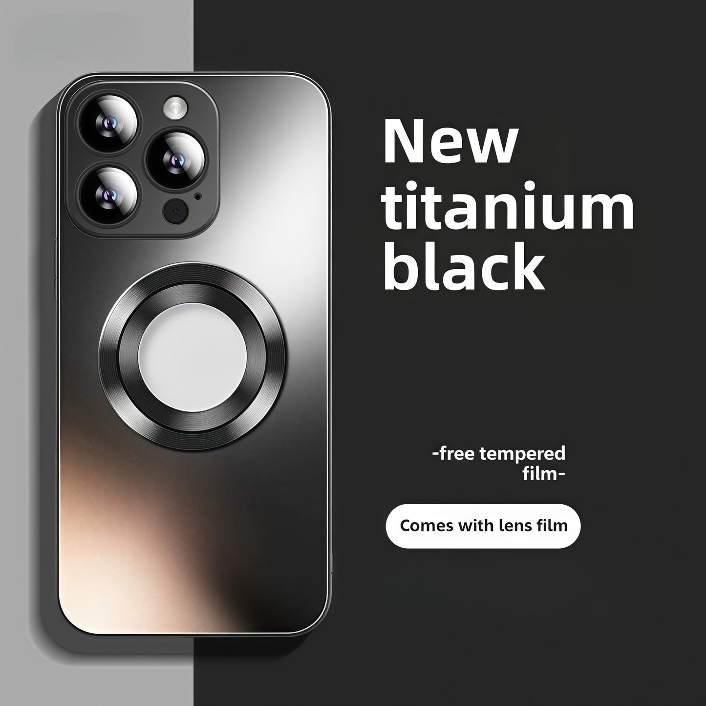 Premium Frosted Magnetic Phone Cover for Iphone 16, 15 Pro Max, 14 Plus, 13, 12, And 11, Featuring Shockproof Camera Glass Protection, Lens Film, Magnetic Absorption, And Resistance to Water And Dirt.
