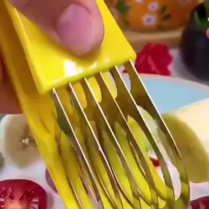 1pc Stainless Steel Banana & Cucumber Slicer - Food-Safe, Easy to Use, Ideal for BBQs & Outdoor Cooking, Kitchen Gadget, Outdoor Kitchenware, Essential Tool for Camping and Dinin