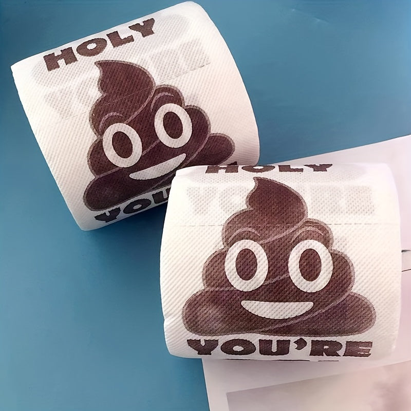 [Funny Birthday Tissue] 1pc Funny Birthday Party Cartoon Poop Pattern Printed Tissue Paper - Happy Birthday Party Decoration Birthday Gifts Party Supplies Room Decoration Home Decoration