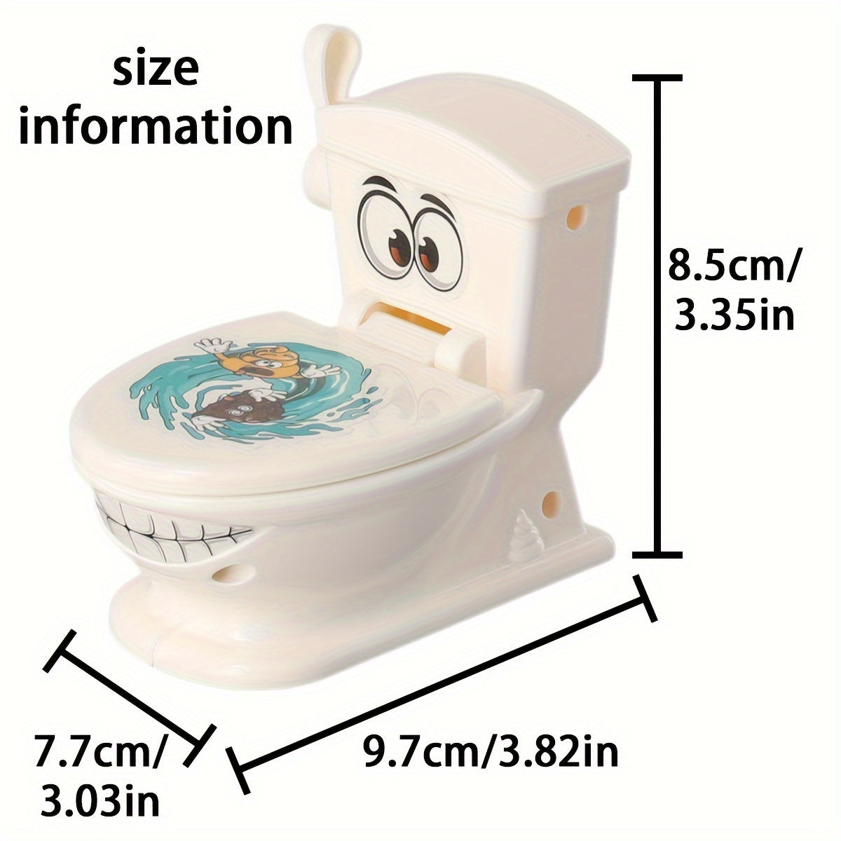 [Poop Shooting Game] Fast Crazy Poop Shooting Game - Poop Shooting | Fun Family Game for Youngsters - Includes 1 Toilet, 2 Quick Launchers, 6 Soft Plastic Toy Poops, Suitable for 3 4 5 6 7 8 9 Years Old Boys and Girls Toy Gift