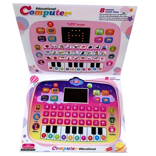 Tablet for Kids with LED Screen, Learning Mat for Teaching Alphabet, Numbers, Words, Music, Math, Interactive Electronic Toy forEarly Development, Suitable for and Girls, Halloween and Christmas Gifts