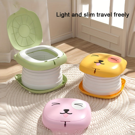 [Portable Potty] 1pc Portable Folding Potty Seat | Child Kids Travel Toilet, Foldable Emergency Potties, Infant Boys Girls Baby Training Toilet