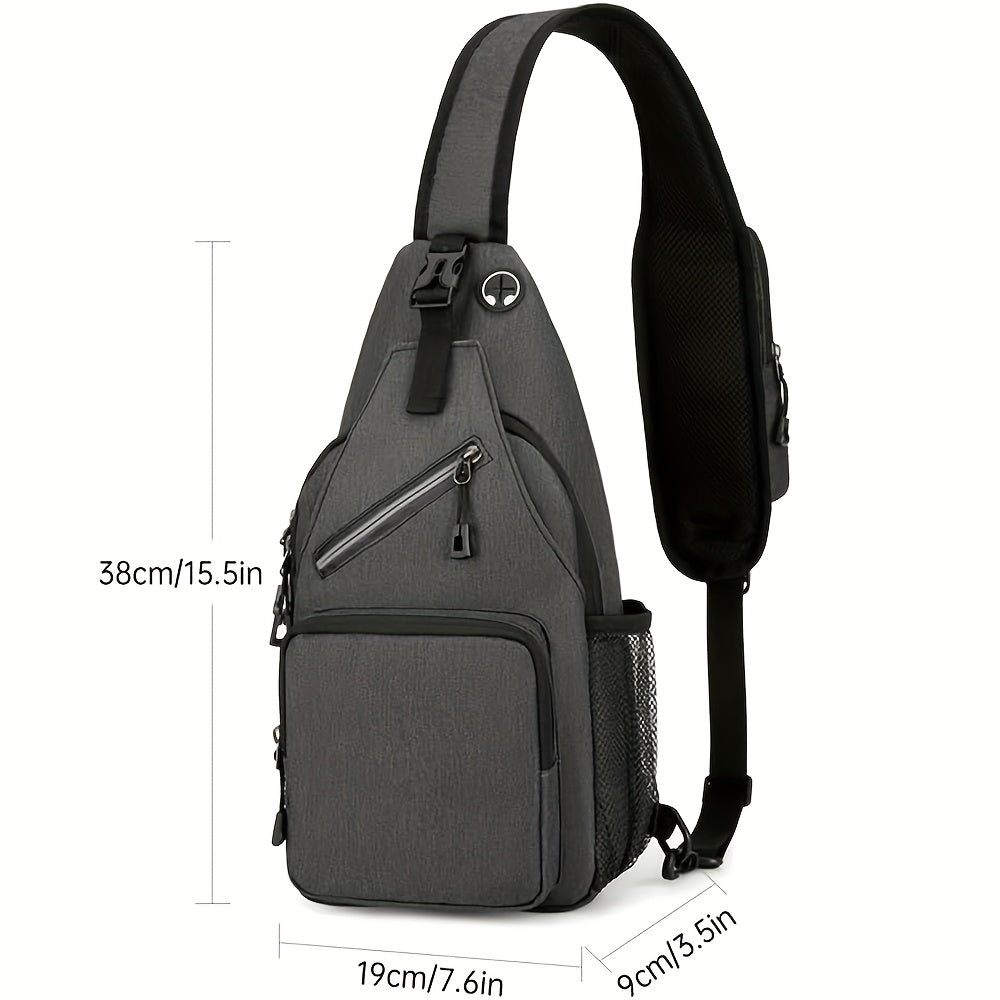 Sling Bag Lightweight Crossbody Sling Backpack for Women Men Large Shoulder Chest Bag Daypack for Hiking Traveling