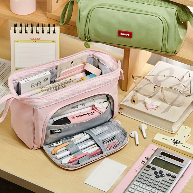 1pc Large-capacity Pencil Case Cute Pencil Pouch For Girls Boys Student Aesthetic Pencil Case For Middle High School Office Supplies Eid Al-Adha Mubarak