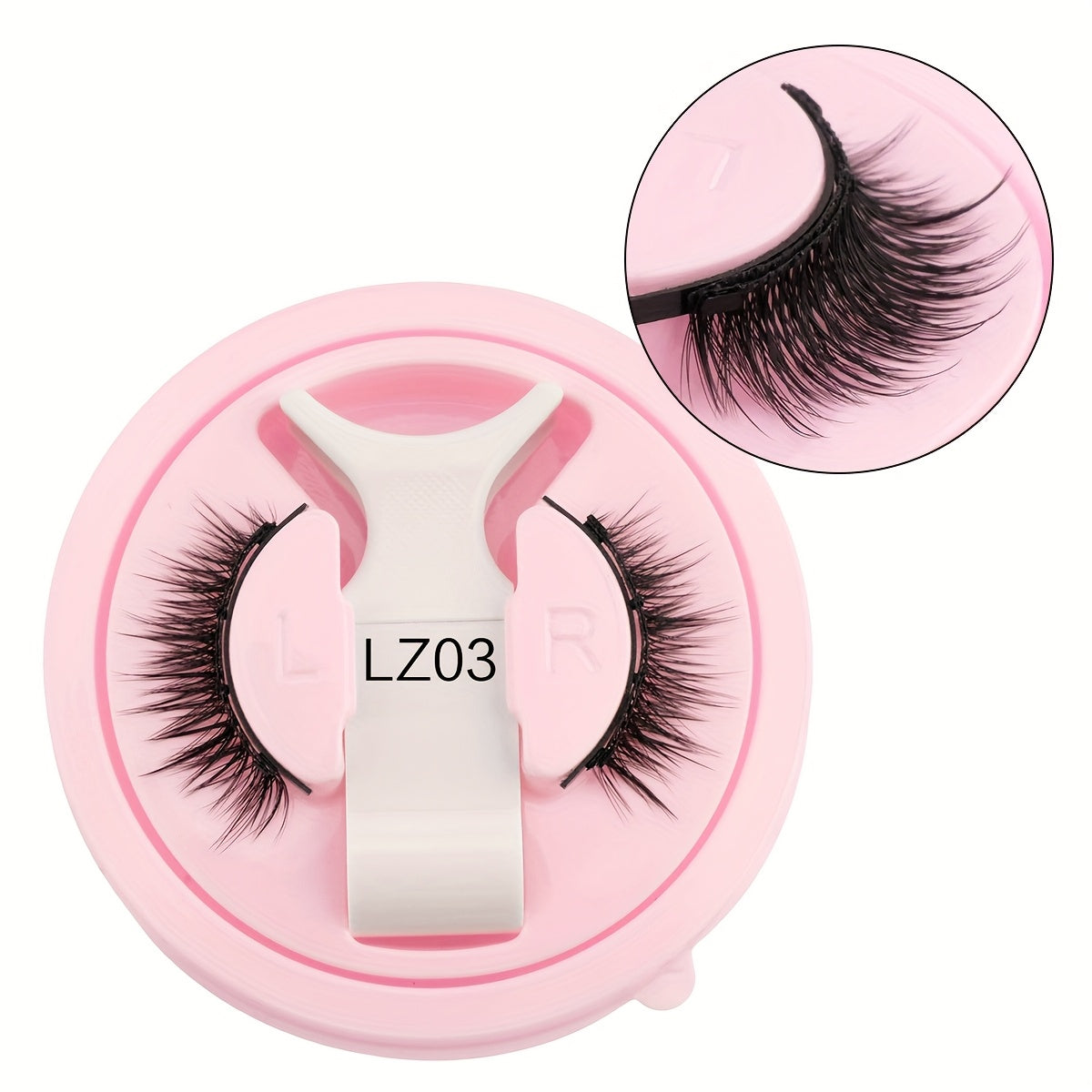 YSDO Magnetic False Eyelashes - Soft, Ultra-Light, Easy-to-Apply Pair with Retaining Clip, Natural Curl Style for Everyday Wear, Everyday Eyelash Enhancement|Natural Curl Lashes|Magnetic Eyelash Holder, Eyelash Extensions