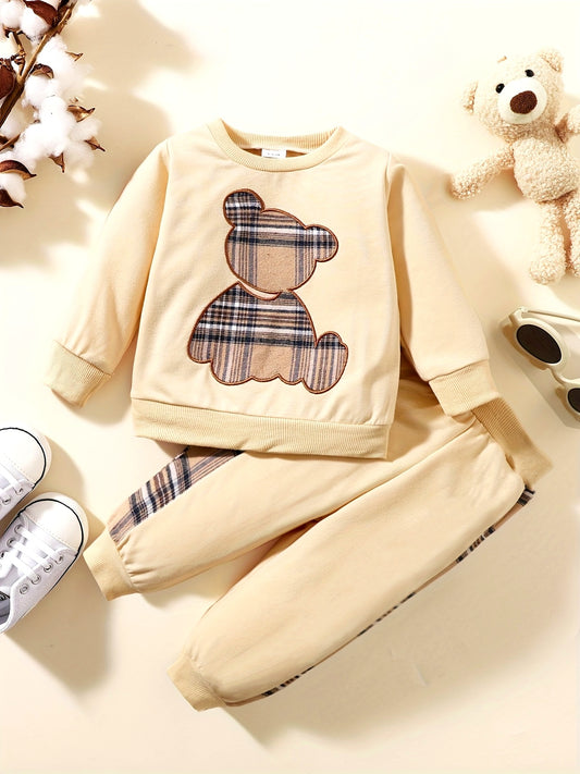 Toddler Baby Boy Clothes Set Long Sleeve Sweatshirt Top Casual Pants Fall Winter Outfit Sweatsuit, Perfect for Outdoor