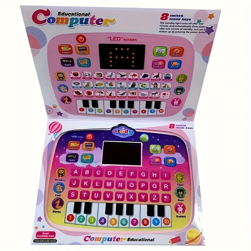 Tablet for Kids with LED Screen, Learning Mat for Teaching Alphabet, Numbers, Words, Music, Math, Interactive Electronic Toy forEarly Development, Suitable for and Girls, Halloween and Christmas Gifts