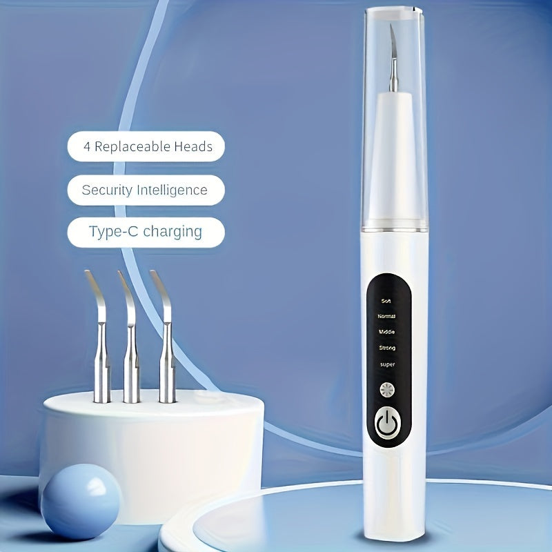 [ProClean Tartar Remover] 5-Level ProClean Tartar Remover Kit | Power Dental Flossers with Adjustable LED Light, 4 Replaceable Heads, and Advanced Dental Calculus Removal for Improved Oral Health and Fresh Breath - Father's Day, Mother's Day Gift