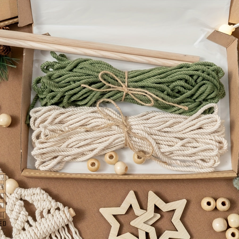 2pcs Woven Christmas Tree DIY Kit Christmas Crafts Gift Kit Suitable For Family And Friends Perfect Holiday Gift
