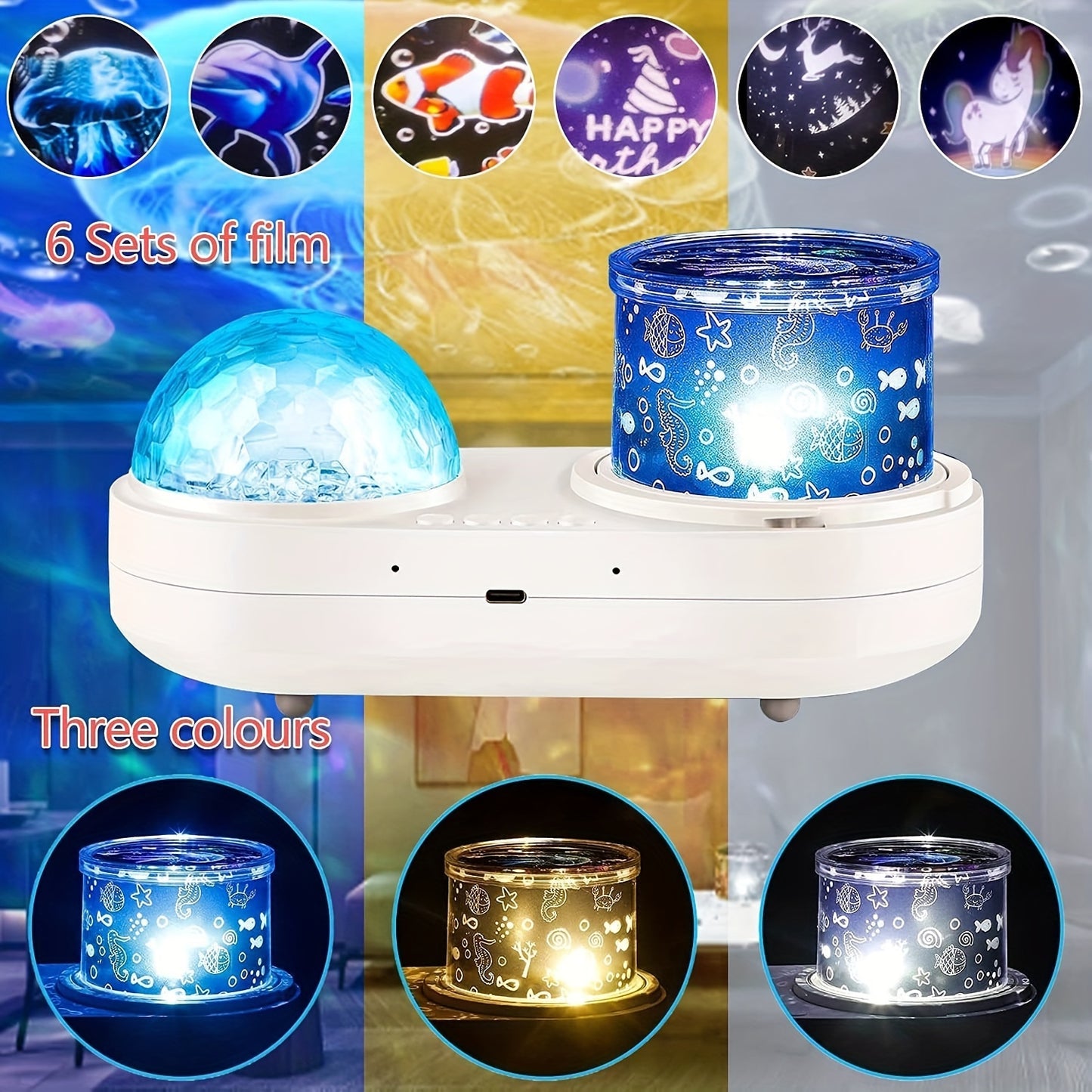 1pc Star LED Night Light Projector Star Ocean Light Girls Toys Suitable for 3-12 Years Old Boys Girls Gifts 3-12 Years Girls Boys Toys Birthday Christmas Gift Bedroom Decor Blue, Best for Christmas