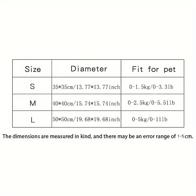 Cozy Pet Tent for Cats and Dogs - Soft and Comfortable Sleeping Nest with Solid Color Design Christmas Gift