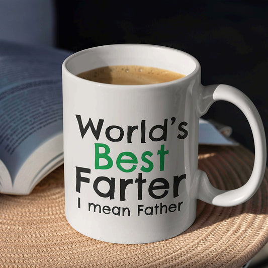 [Best Father] Letter Printing Ceramic Coffee Cup | 1pc | Ceramic | Unique | Coffee | Father's Day Birthday, Holiday, Party, Christmas | Best Gift for Dad