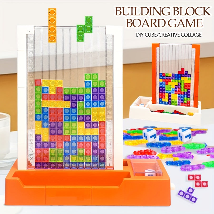 [Creative DIY Brain Teaser] 3D Mixed Color ABS Construction Toys - Creative DIY Stackable Brain Teaser Game Set - Educational Gift for Ages 8+