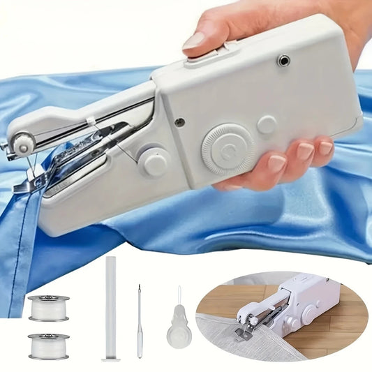 [Mini Sewing Machine] Portable Mini Electric Handheld Sewing Machine | for Quick Stitching, Home Use, Travel, and DIY Projects, Ideal for Beginners