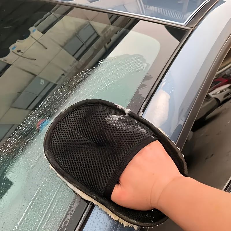 2/3/4pcs Soft Car Cleaning Gloves - Portable Durable Microfiber Detailing Brush, Suitable for Interior and Exterior Car Washing, Multifunctional Dust Removal Tool