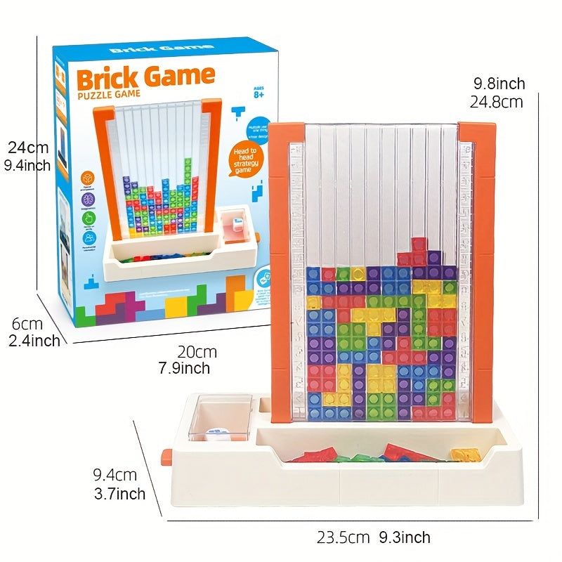 [Creative DIY Brain Teaser] 3D Mixed Color ABS Construction Toys - Creative DIY Stackable Brain Teaser Game Set - Educational Gift for Ages 8+