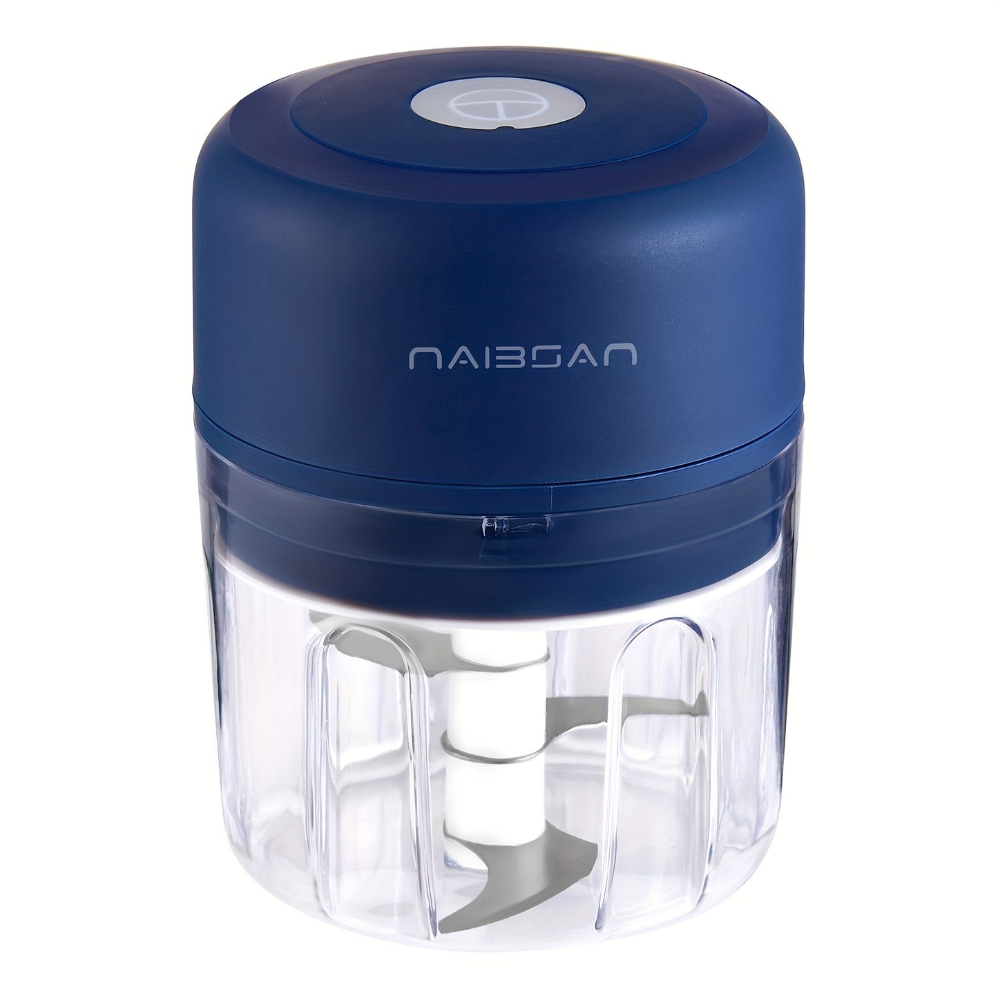 Naibsan Electric Food Shredder, Mini Meat Grinder, Garlic Puree Maker, USB Charging, 5000rpm, 251ml Capacity, Portable Kitchen Gadget for Minced Meat, Vegetable, Onion, Ginger, Chili, Rechargeable Lithium Battery